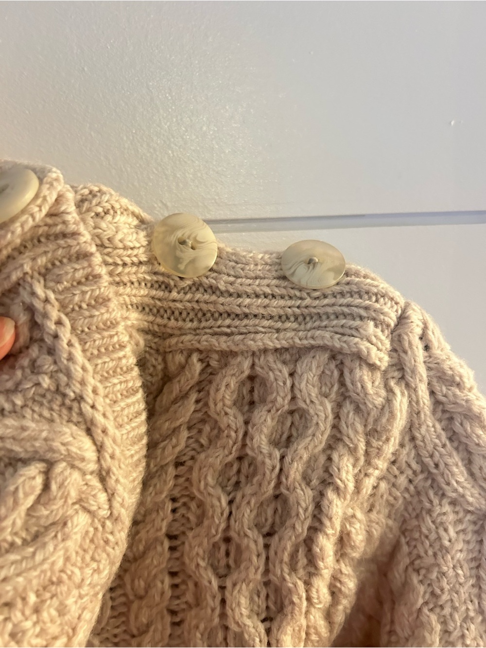Aran Mór Ireland 100% Merino Wool Cable Knit Sweater — Medium - Picture 7 of 15
